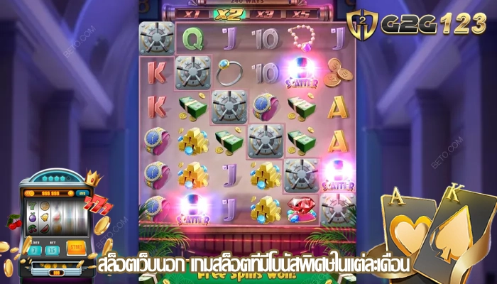 สล็อตเว็บนอก เกมสล็อตที่มีโบนัสพิเศษในแต่ละเดือน